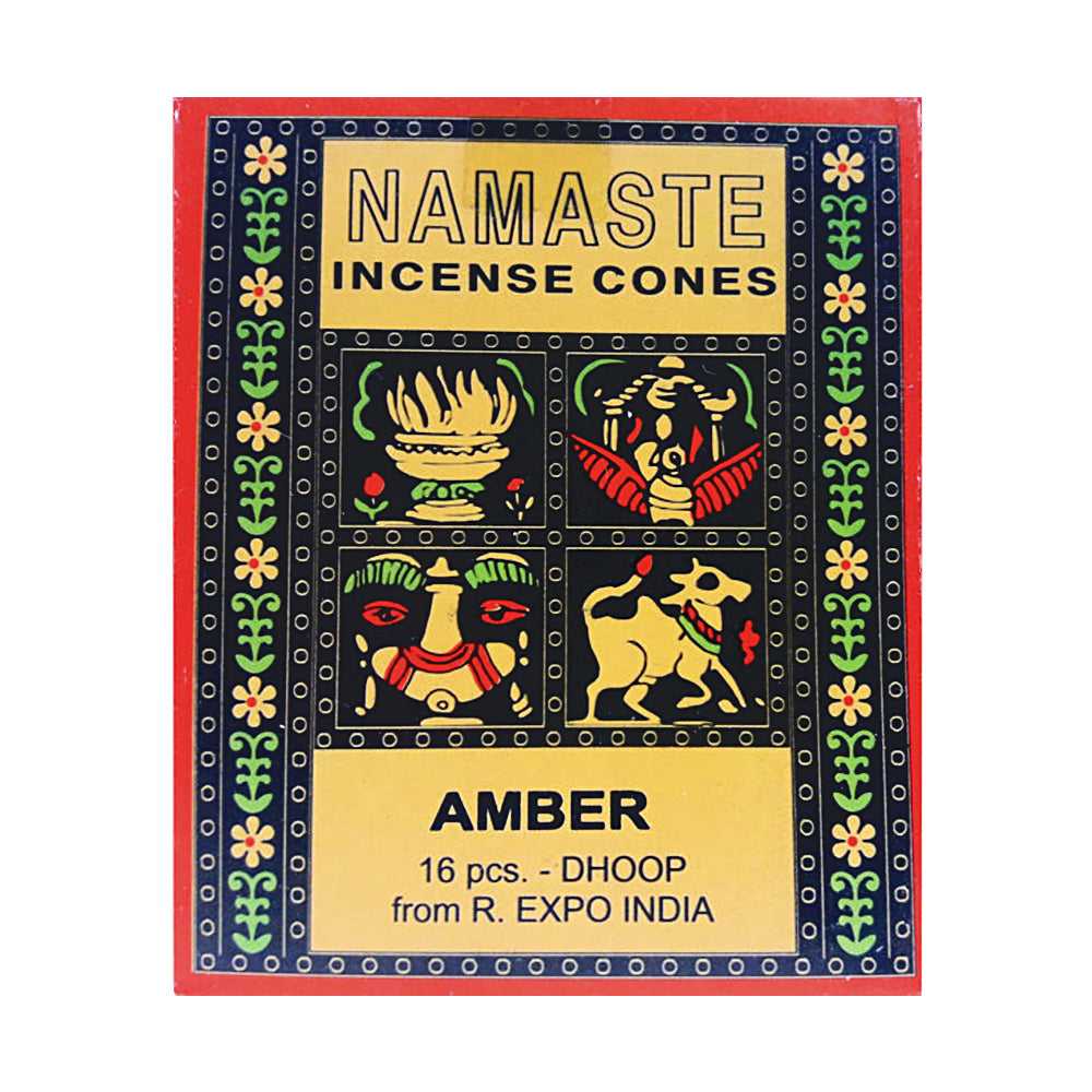 Incense Namaste Incense Cones - Amber NAMC-AMB 2 $ The Witches Sage LLC Stew's Incense