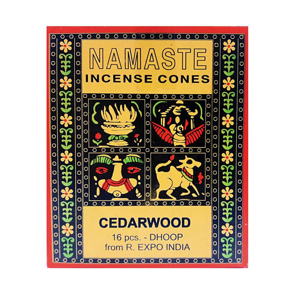 Incense Namaste Incense Cones - Cedarwood NAMC-CED 2 $ The Witches Sage LLC Stew's Incense