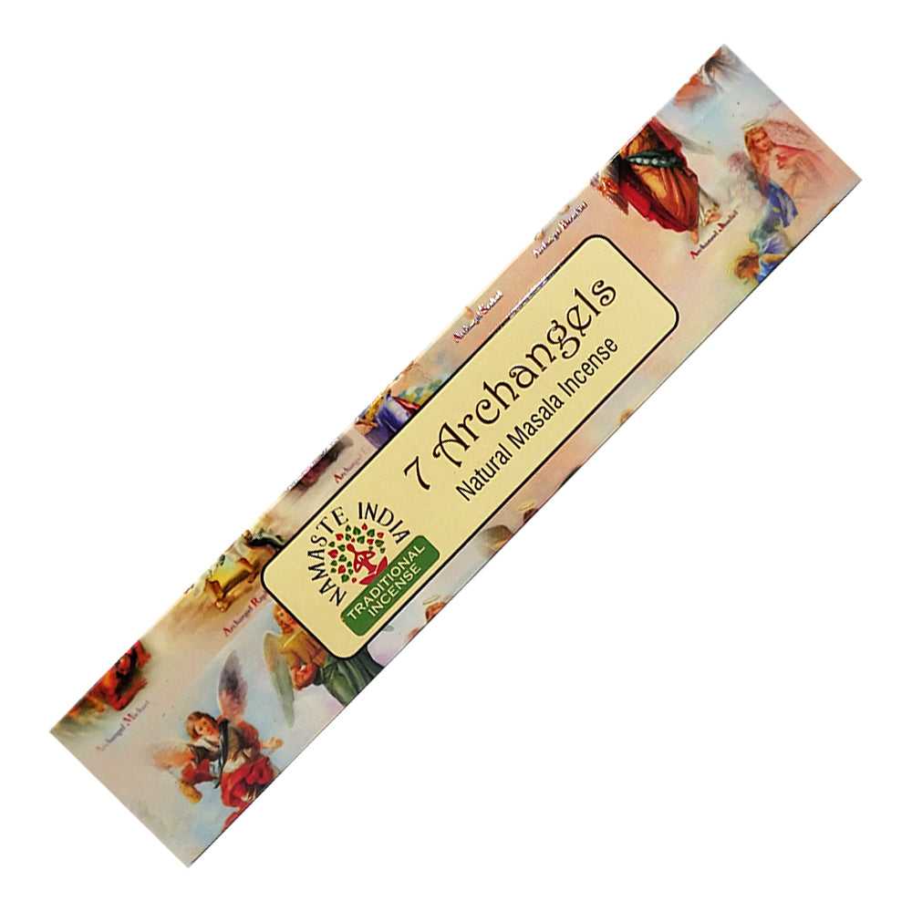 Incense Namaste India Natural Masala Incense Sticks - 7 Archangels OR106 1 $ Shop All The Witches Sage LLC Stew's Incense