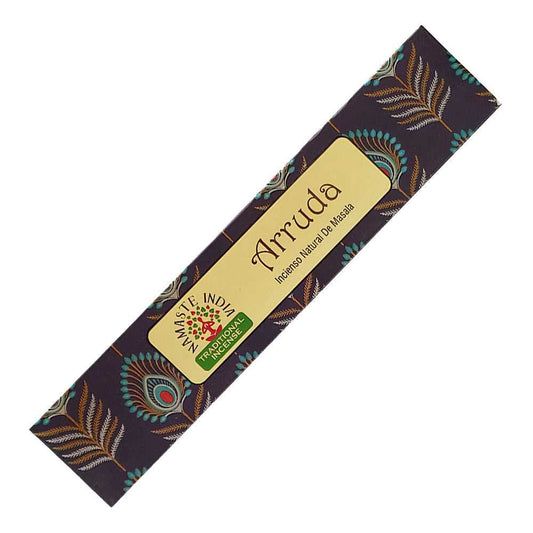 Incense Namaste India Natural Masala Incense Sticks - Arruda OR113 1 $ Shop All The Witches Sage LLC Stew's Incense