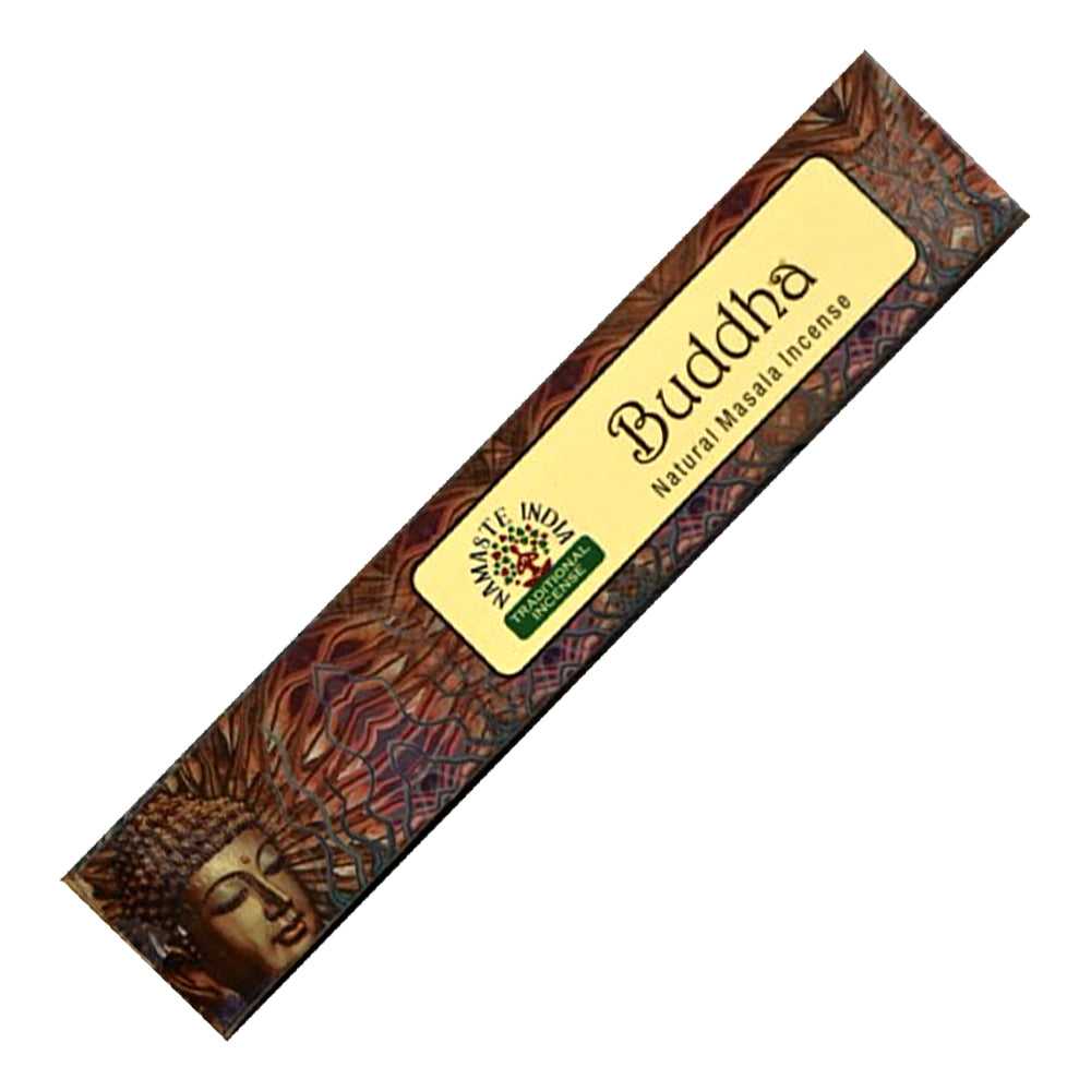 Incense Namaste India Natural Masala Incense Sticks - Buddha INI-BUDDHA 1 $ Shop All The Witches Sage LLC Stew's Incense