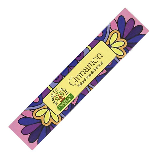 Incense Namaste India Natural Masala Incense Sticks - Cinnamon INI-CINNAMON 1 $ Shop All The Witches Sage LLC Stew's Incense