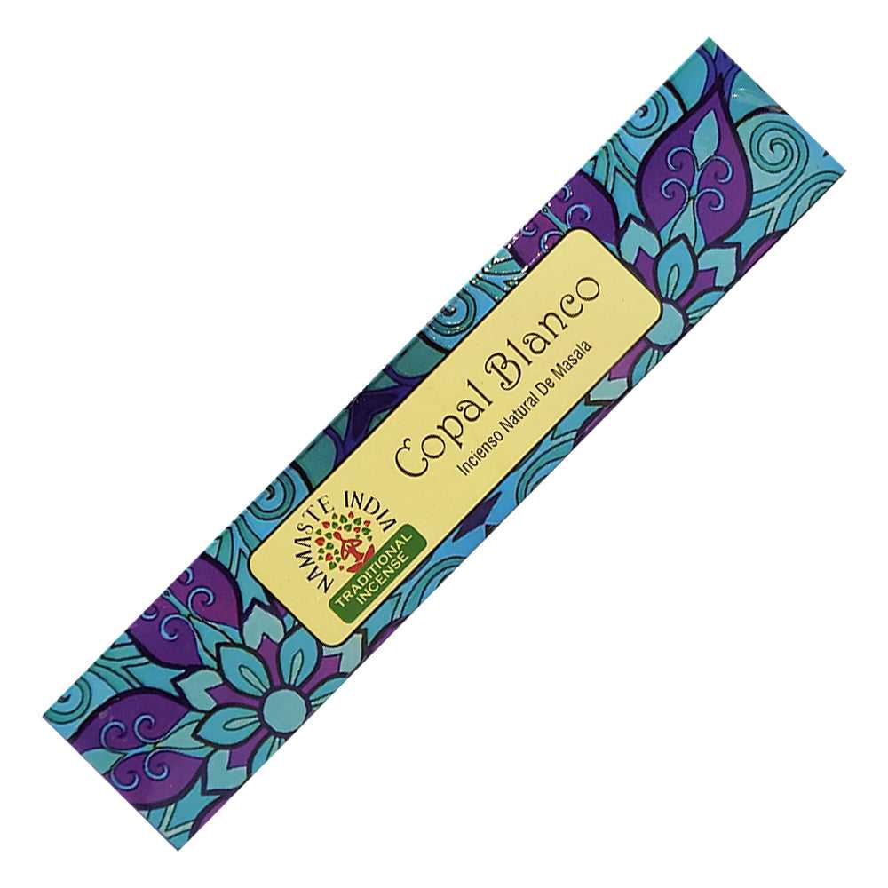 Incense Namaste India Natural Masala Incense Sticks - Copal White OR101 1 $ Shop All The Witches Sage LLC Stew's Incense
