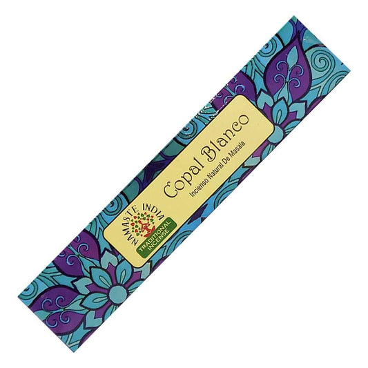 Incense Namaste India Natural Masala Incense Sticks - Copal White OR101 1 $ Shop All The Witches Sage LLC Stew's Incense