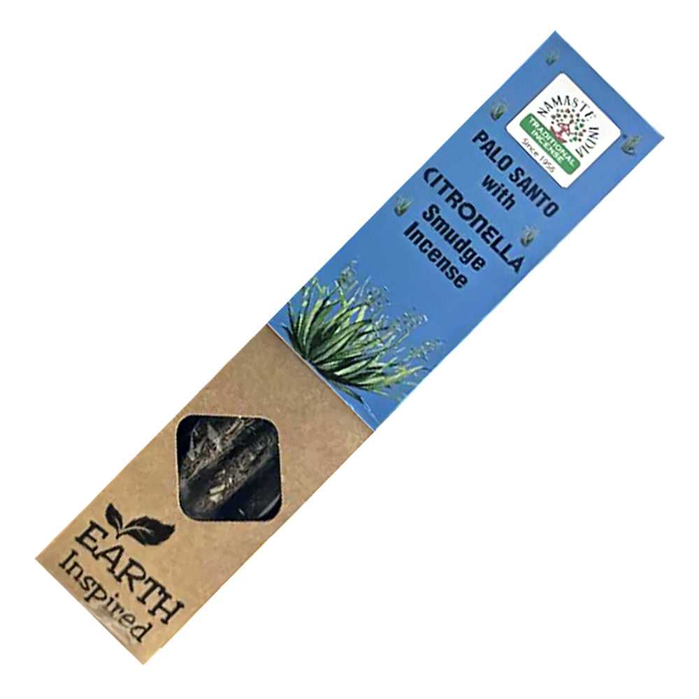 Incense Namaste India Earth Inspired Palo Santo with Citronella Smudge Incense Sticks NAMASTE-SM-02 1 $ The Witches Sage LLC Stew's Incense