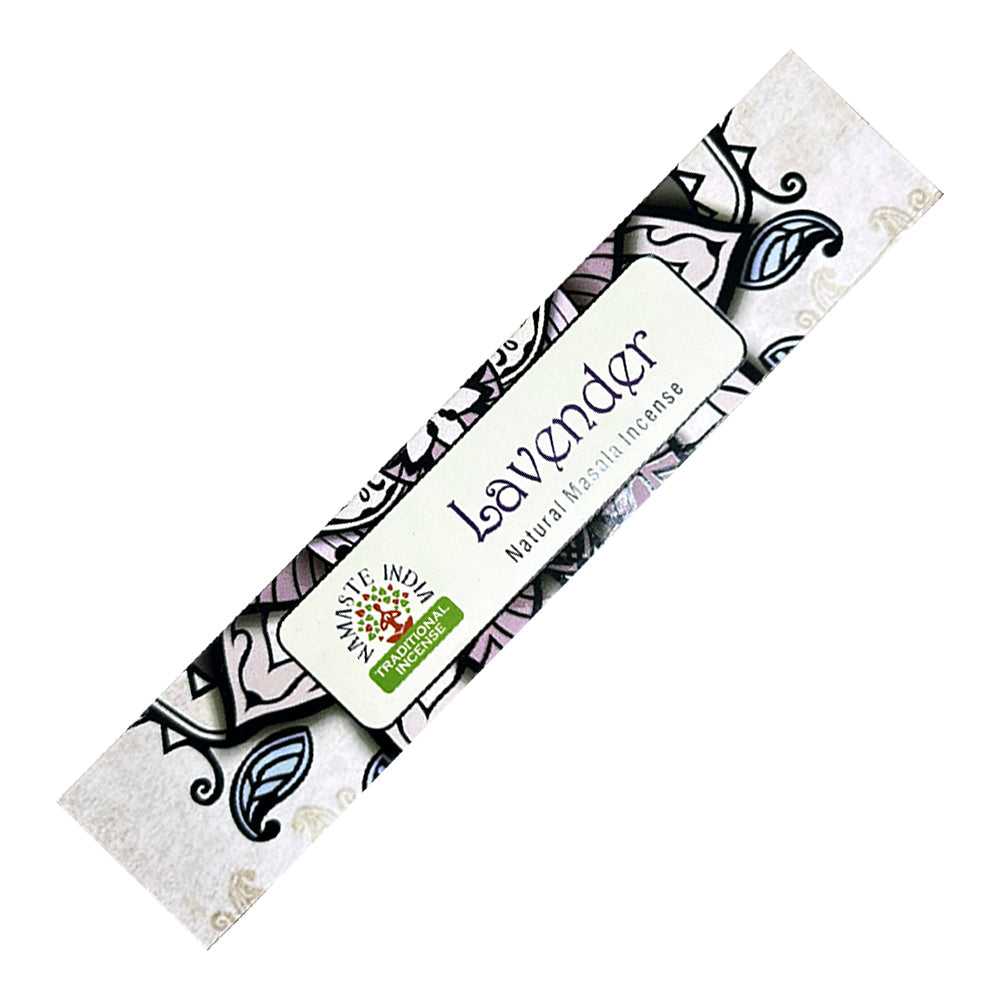 Incense Namaste India Natural Masala Incense Sticks - Lavender INI-LAVENDER 1 $ Shop All The Witches Sage LLC Stew's Incense