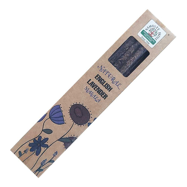 Incense Namaste India Natural Smudge Incense Sticks - English Lavender INI-NAT-ENGLAV 1 $ The Witches Sage LLC Stew's Incense