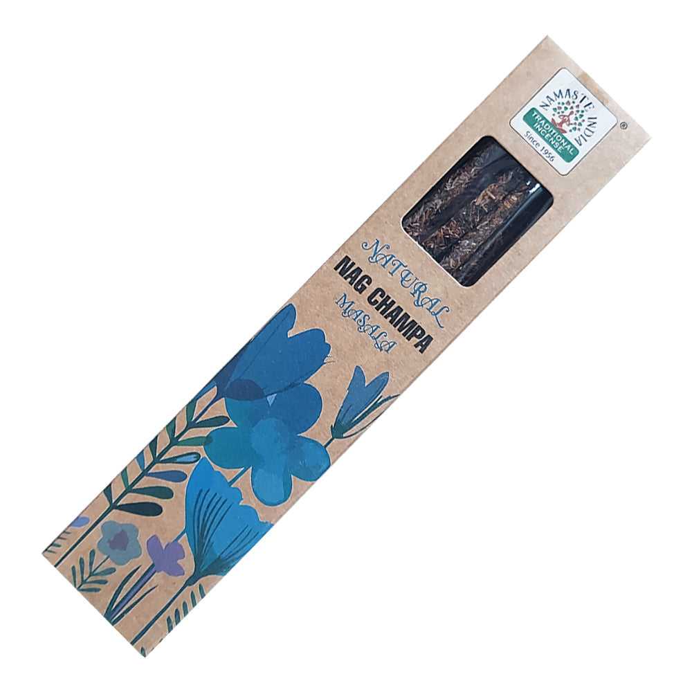 Incense Namaste India Natural Smudge Incense Sticks - Nag Champa INI-NAT-NAGCHAMPA 1 $ Shop All The Witches Sage LLC Stew's Incense
