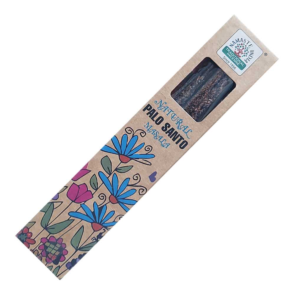 Incense Namaste India Natural Smudge Incense Sticks - Palo Santo INI-NAT-PALO 1 $ Shop All The Witches Sage LLC Stew's Incense