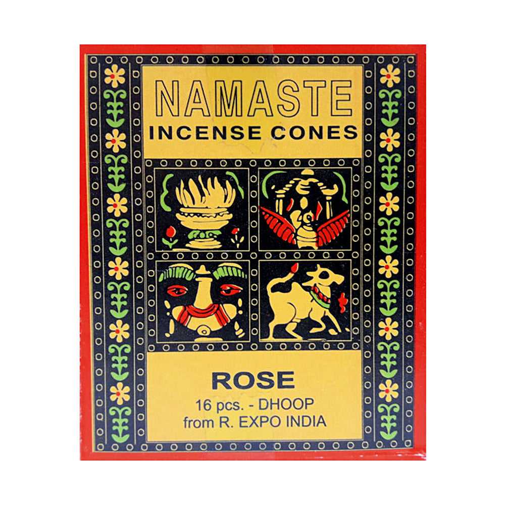 Incense Namaste Incense Cones - Rose NAMC-ROS 2 $ The Witches Sage LLC Stew's Incense