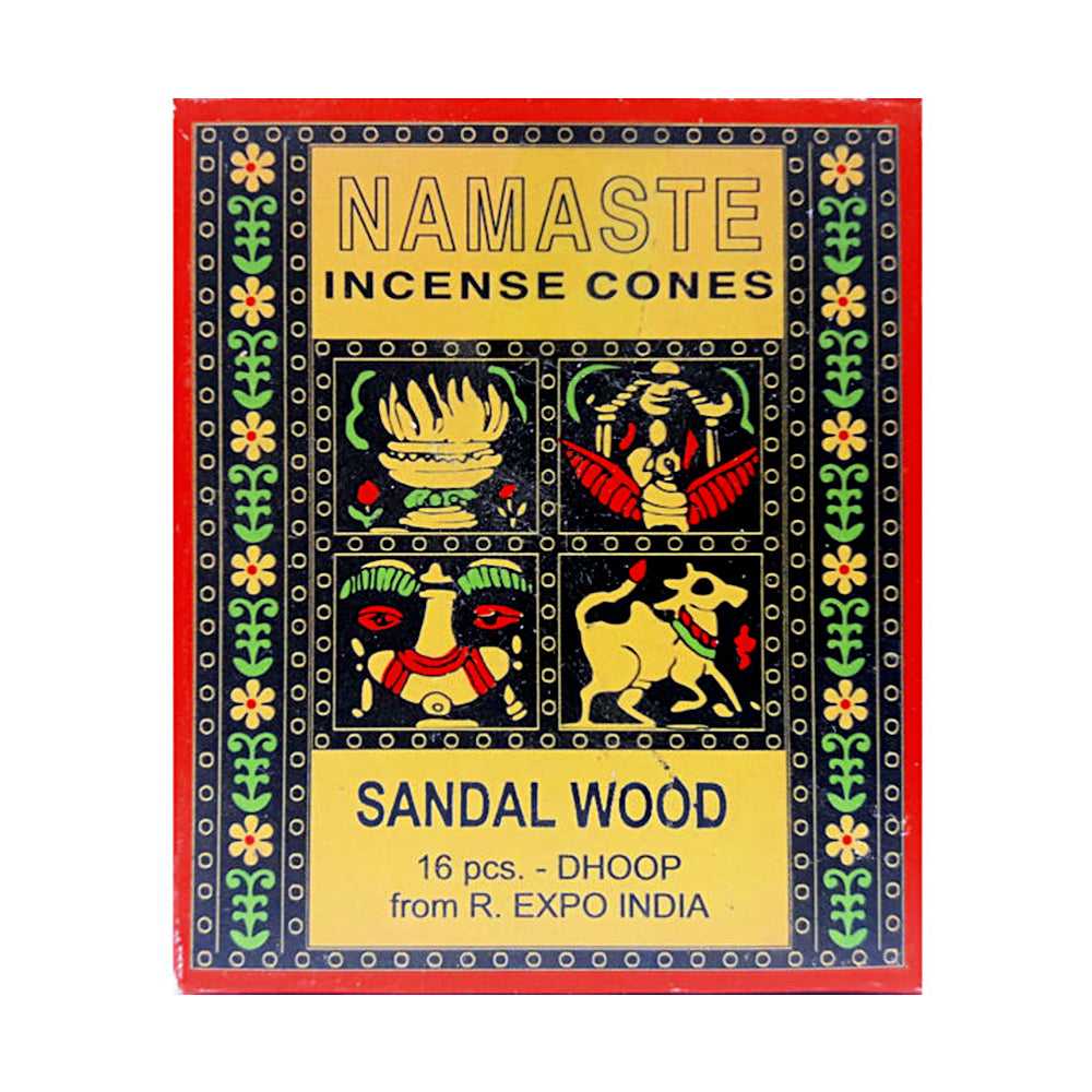Incense Namaste Incense Cones - Sandalwood NAMC-SAN 2 $ The Witches Sage LLC Stew's Incense