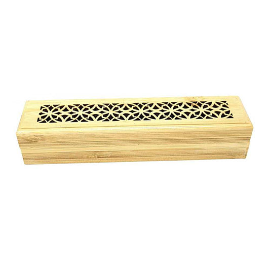 Incense Burner Natural Finish Wood Incense Box Burner - Small IMB-04 4 $ Shop All The Witches Sage LLC Stew's Incense