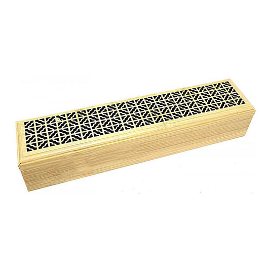 Incense Burner Natural Finish Wood Incense Box Burner - Large IMB-07 15 $ Shop All The Witches Sage LLC Stew's Incense