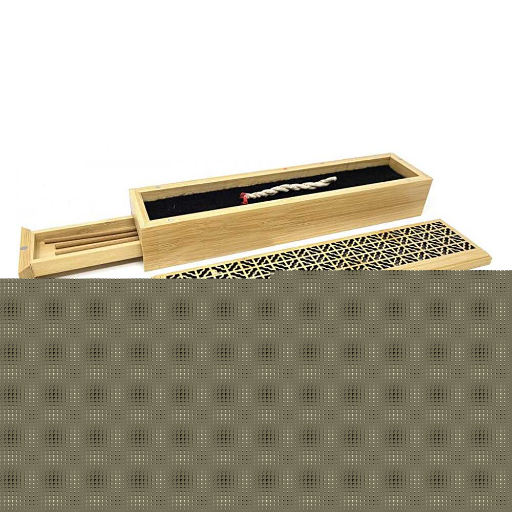 Incense Burner Natural Finish Wood Incense Box Burner - Large IMB-07 15 $ Shop All The Witches Sage LLC Stew's Incense