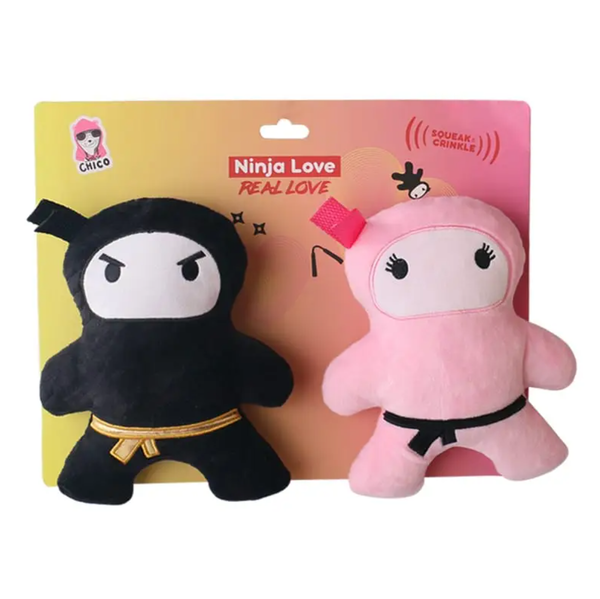 Chew Toys Pink & Black Ninja Love Plush Dog Toy Gift Set – with Squeaker & Crinkle Paper for Fun Play HOM315 21 $ Shop All American Pet Supplies Stew's Incense