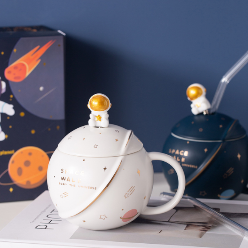 Mug 500ML Space Cartoon Coffee Mug with Lid ONFY060524CMC3-ASNT-PNK 46 $ Mugs Onetify Stew's Incense