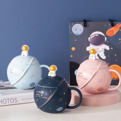 Mug 500ML Space Cartoon Coffee Mug with Lid ONFY060524CMC3-ASNT-PNK 46 $ Mugs Onetify Stew's Incense