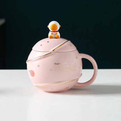 Mug 500ML Space Cartoon Coffee Mug with Lid ONFY060524CMC3-ASNT-PNK 46 $ Mugs Onetify Stew's Incense