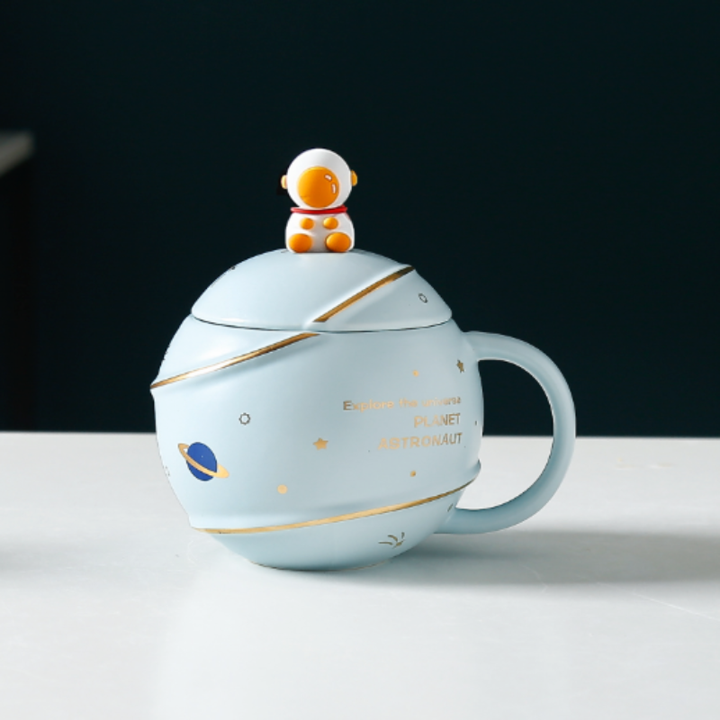 Mug 500ML Space Cartoon Coffee Mug with Lid ONFY060524CMC3-ASNT-PNK 46 $ Mugs Onetify Stew's Incense