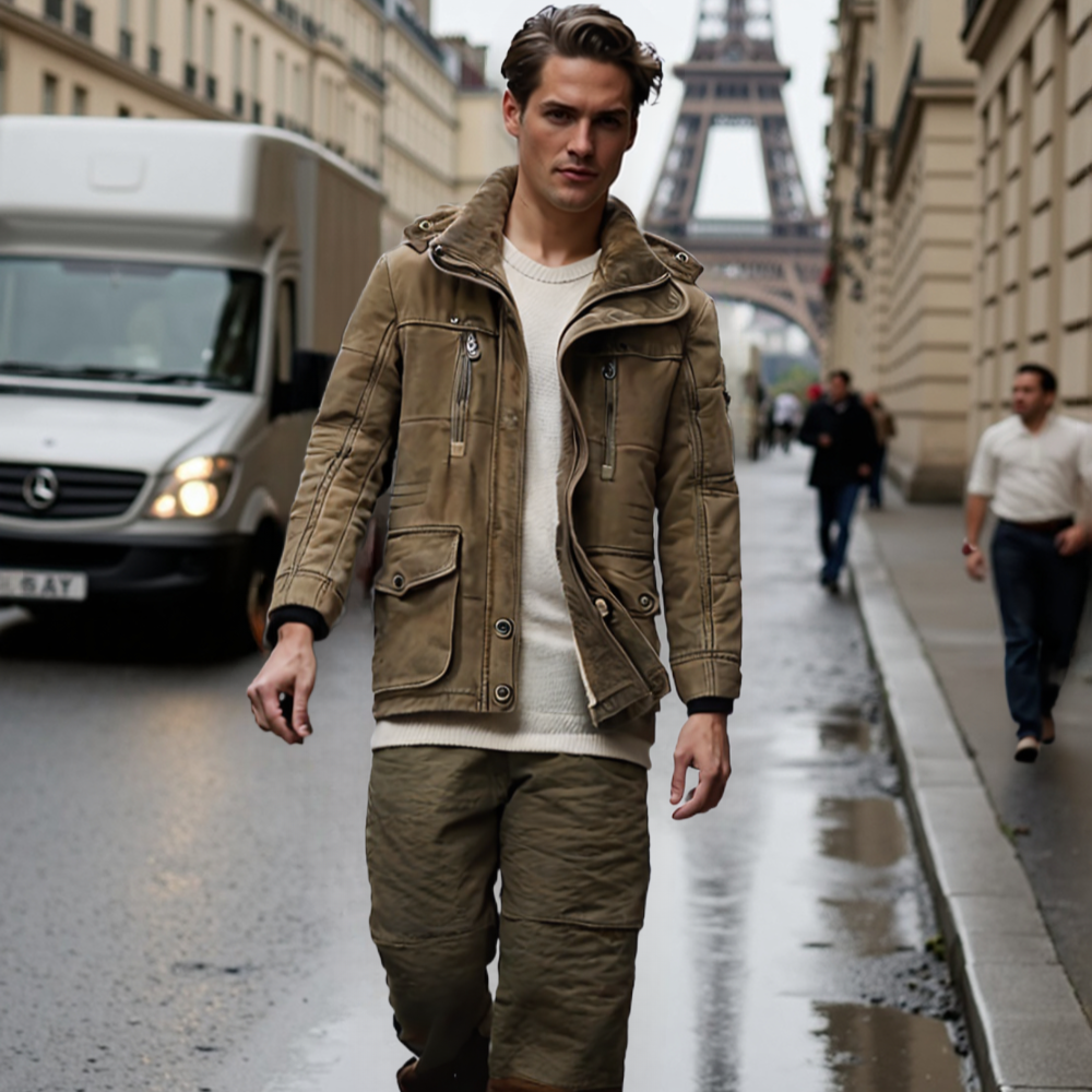Men Coats Mens Hooded Winter Parka Coat with Inner Fleece ONFY12058932MHC-KHK-S 169 $ Coats Onetify Stew's Incense