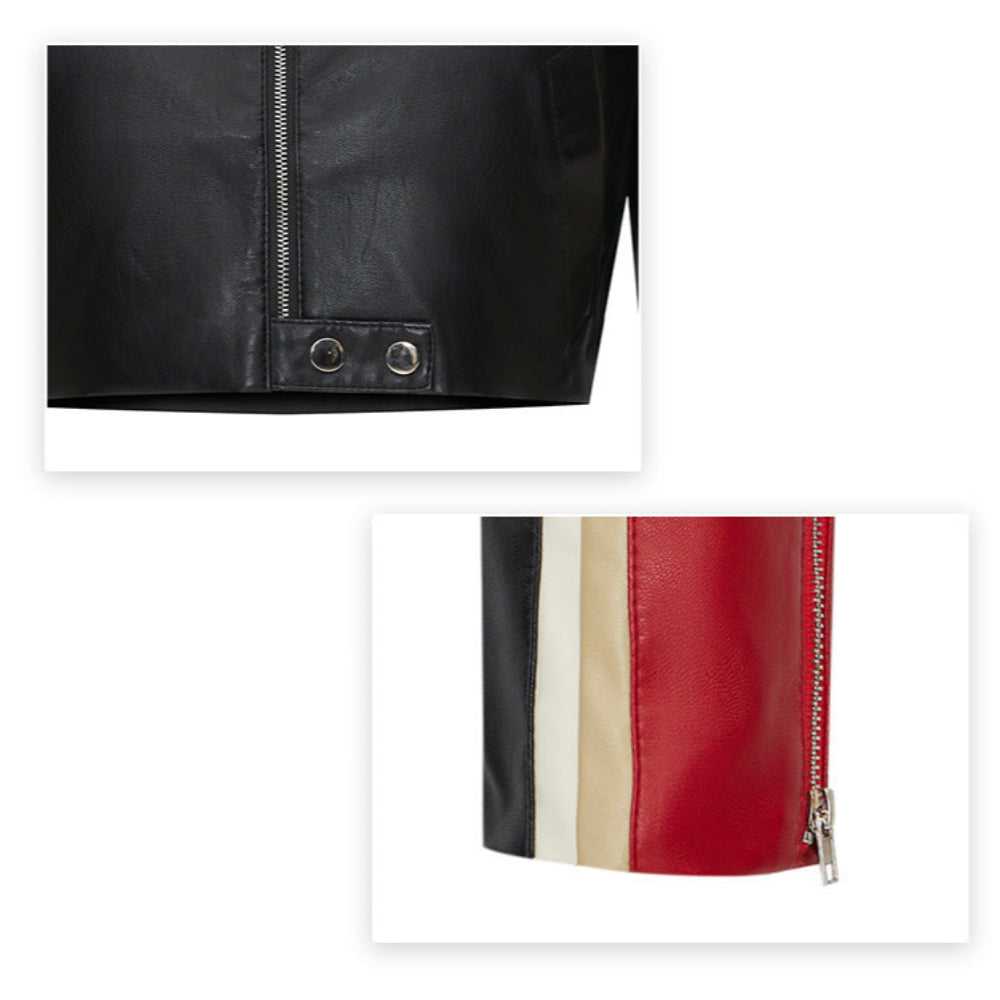 Women Jackets Women Cropped Vegan Leather Biker Jacket ONFY250710WT3C-1 86 $ Coats Onetify Stew's Incense