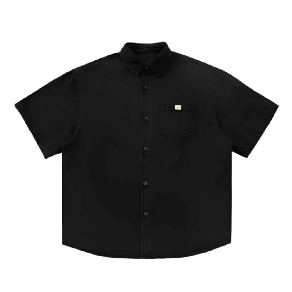 Men Shirts Men 's Over Size Washed Denim Short Sleeve Shirt ONFYMS250806D3E5-BLU-M 46 $ Coats Onetify Stew's Incense