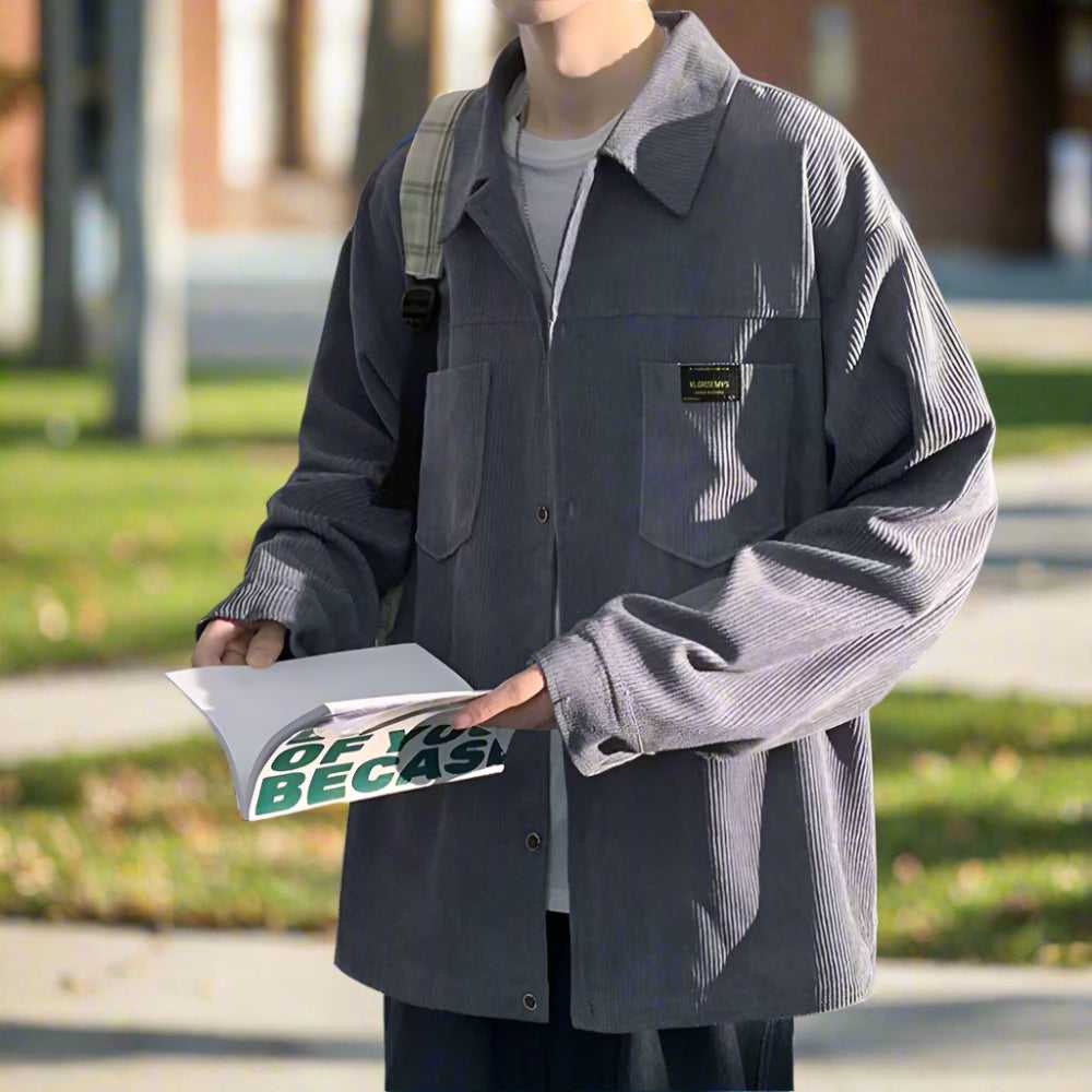 Men Jackets Mens Corduroy Shirt Jacket With Pockets ONFYMS250806F6G7-BGE-S 64 $ Shop All Onetify Stew's Incense