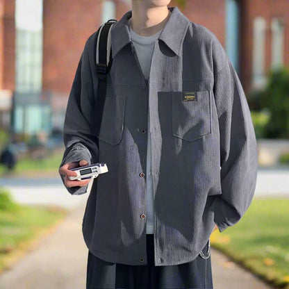 Men Jackets Mens Corduroy Shirt Jacket With Pockets ONFYMS250806F6G7-BGE-S 64 $ Shop All Onetify Stew's Incense