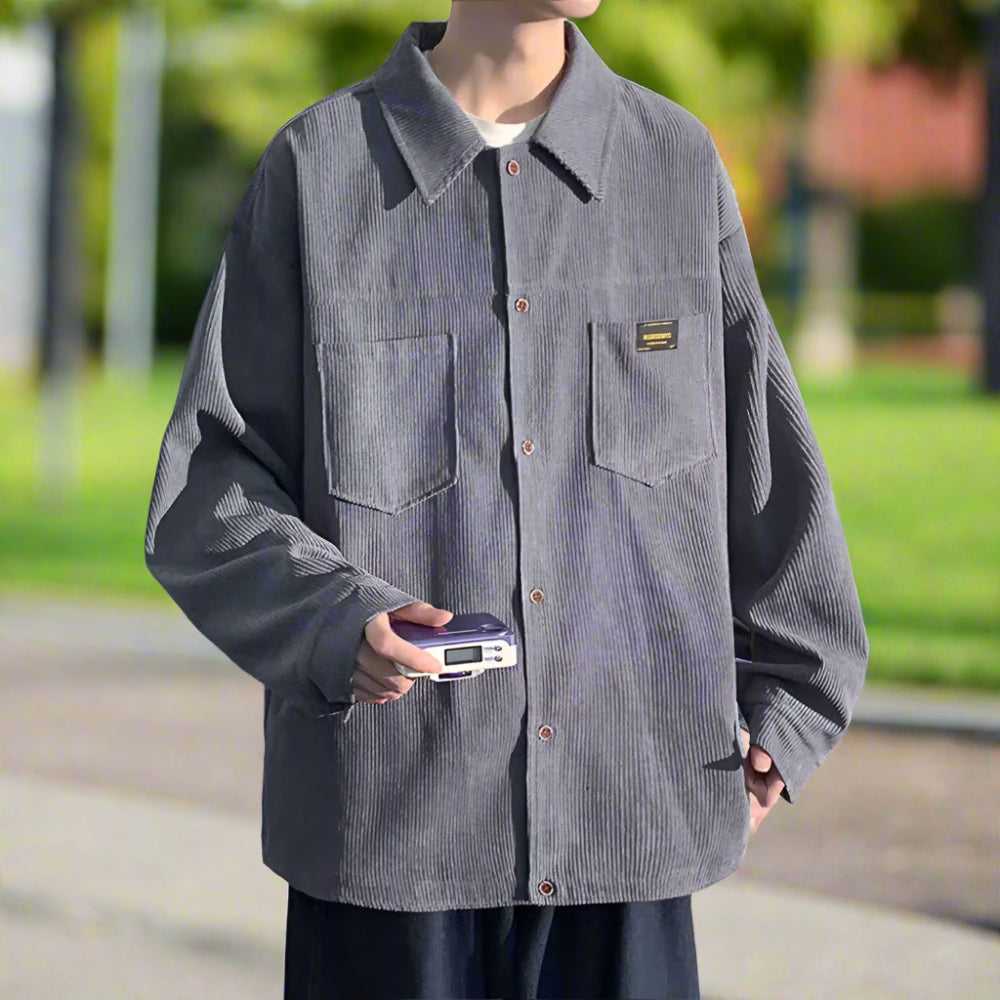 Men Jackets Mens Corduroy Shirt Jacket With Pockets ONFYMS250806F6G7-BGE-S 64 $ Shop All Onetify Stew's Incense