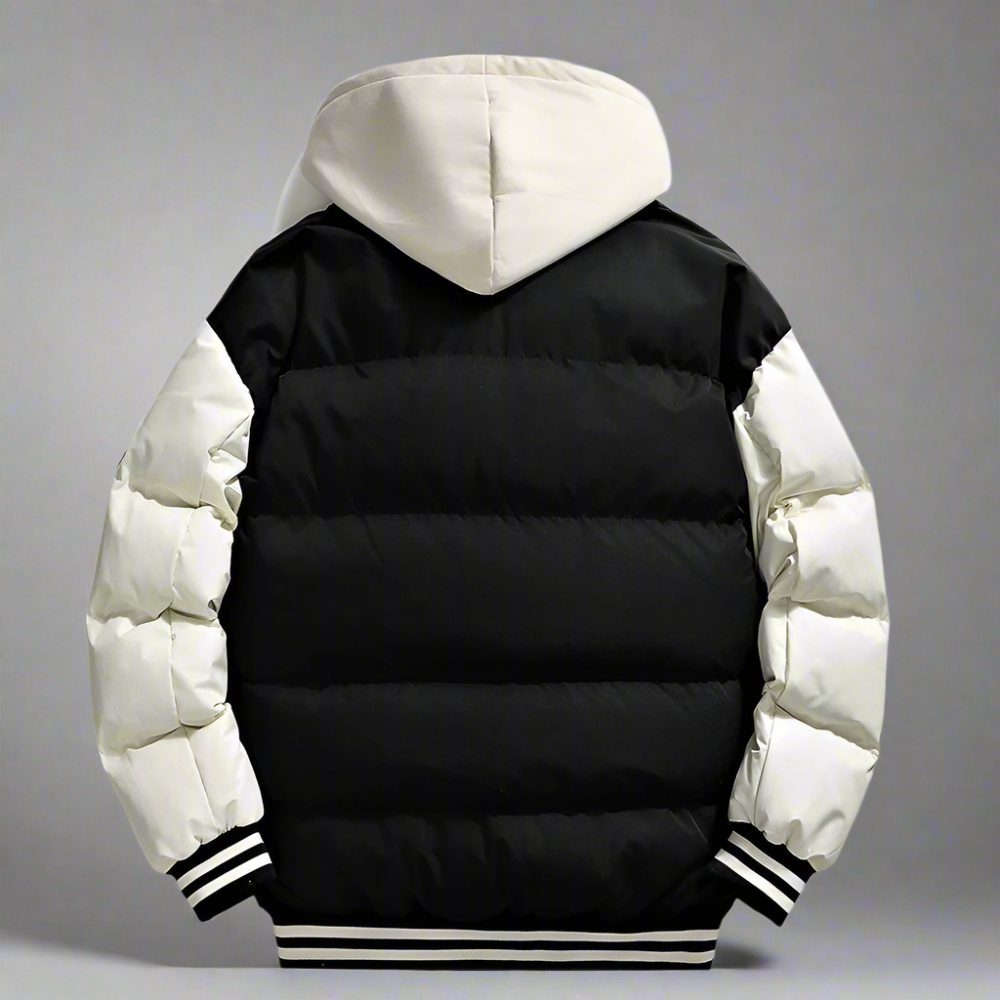 Men Jackets Mens layered Look Hooded baseball Jacket ONFYMS250806R7S8-RED-S 99 $ Coats Onetify Stew's Incense