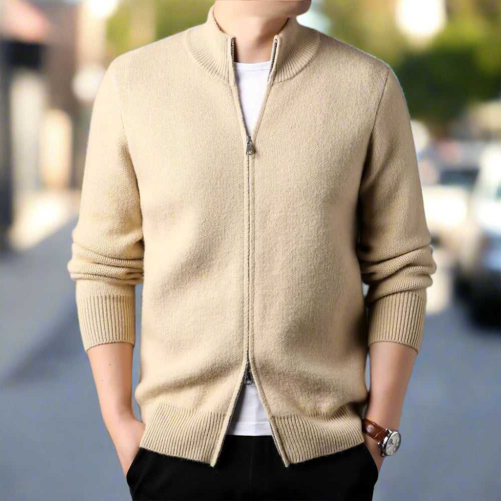 Men Sweaters and Cardigans Mens Stand Collar Duble Zip Cardigan ONFYMS250808A9B8-GRY-XS 69 $ Shop All Onetify Stew's Incense