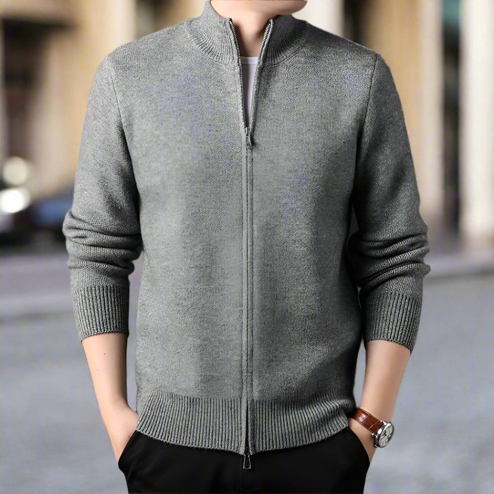 Men Sweaters and Cardigans Mens Stand Collar Duble Zip Cardigan ONFYMS250808A9B8-GRY-XS 69 $ Shop All Onetify Stew's Incense