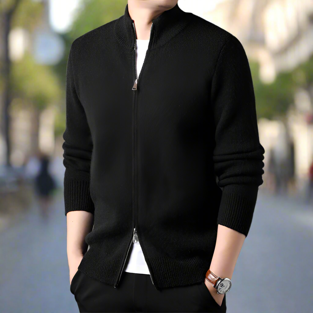 Men Sweaters and Cardigans Mens Stand Collar Duble Zip Cardigan ONFYMS250808A9B8-GRY-XS 69 $ Shop All Onetify Stew's Incense