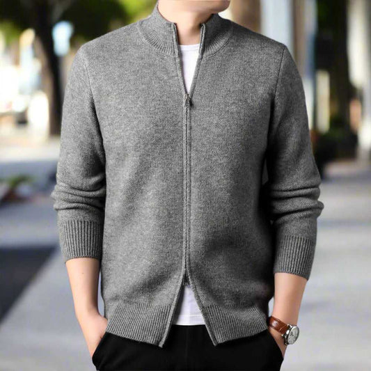 Men Sweaters and Cardigans Mens Stand Collar Duble Zip Cardigan ONFYMS250808A9B8-GRY-XS 69 $ Shop All Onetify Stew's Incense