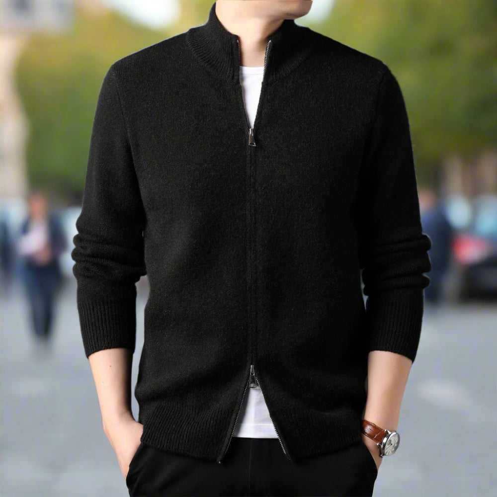 Men Sweaters and Cardigans Mens Stand Collar Duble Zip Cardigan ONFYMS250808A9B8-GRY-XS 69 $ Shop All Onetify Stew's Incense