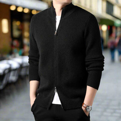 Men Sweaters and Cardigans Mens Stand Collar Duble Zip Cardigan ONFYMS250808A9B8-GRY-XS 69 $ Shop All Onetify Stew's Incense