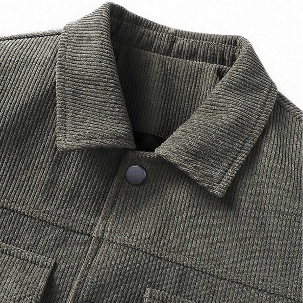 Men Jackets Mens Corduroy Jacket With Short Inner Faux Fur Lining ONFYMS250808E5F4-KHK-XS 119 $ Shop All Onetify Stew's Incense