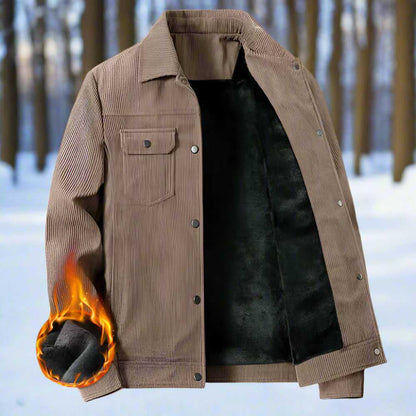 Men Jackets Mens Corduroy Jacket With Short Inner Faux Fur Lining ONFYMS250808E5F4-KHK-XS 119 $ Shop All Onetify Stew's Incense