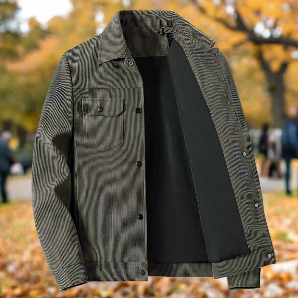 Men Jackets Mens Corduroy Jacket With Short Inner Faux Fur Lining ONFYMS250808E5F4-KHK-XS 119 $ Shop All Onetify Stew's Incense