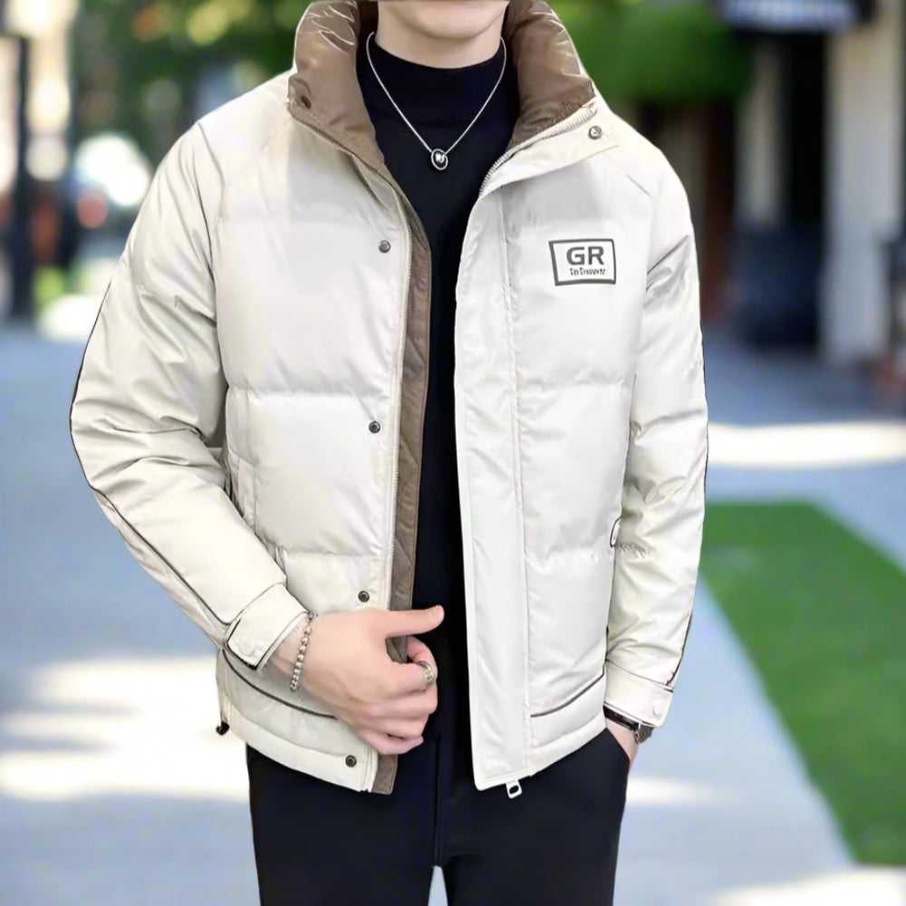 Men Jackets Mens High Collar Zipper Puffy Jacket ONFYMS250808J1K2-KHK-XS 119 $ Shop All Onetify Stew's Incense