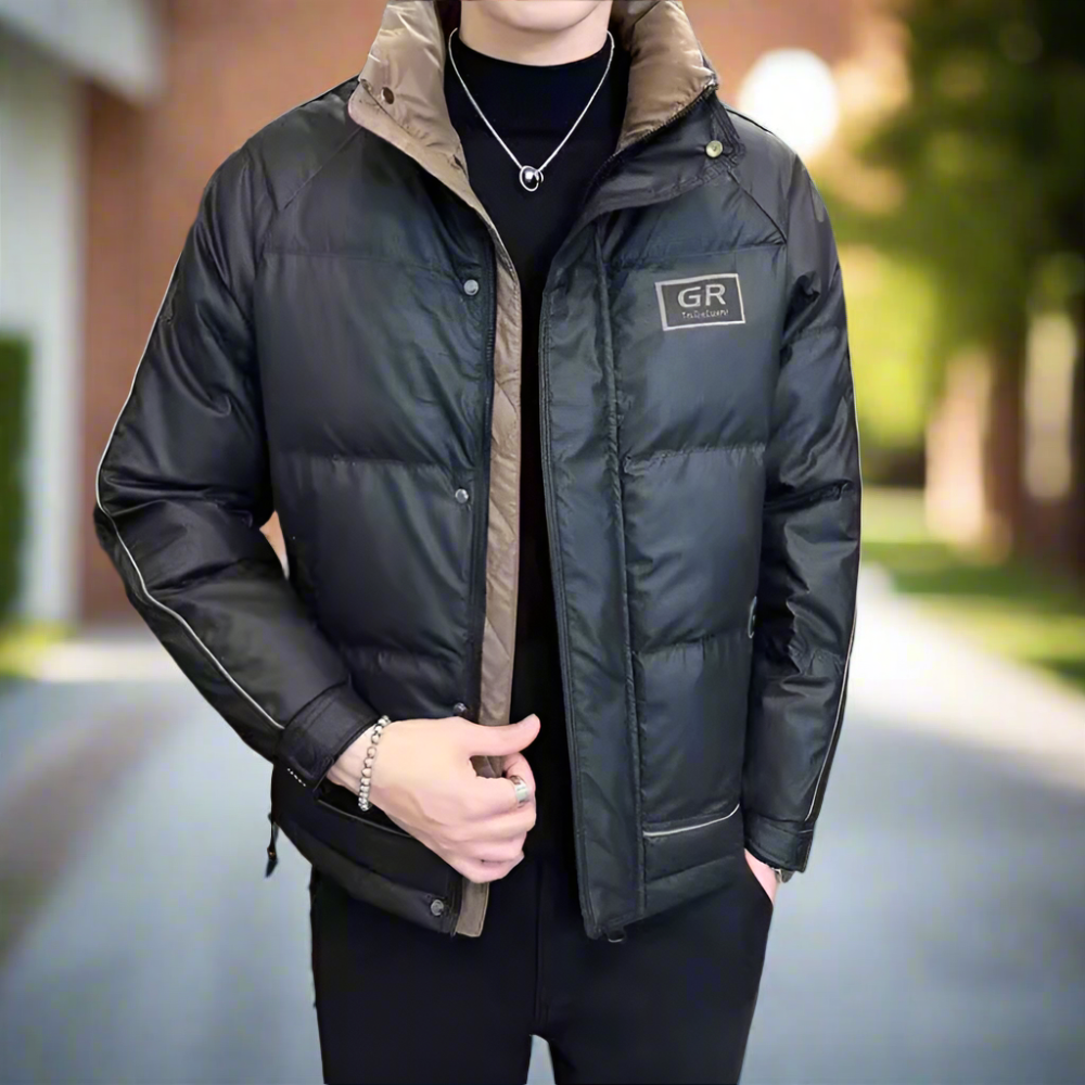 Men Jackets Mens High Collar Zipper Puffy Jacket ONFYMS250808J1K2-KHK-XS 119 $ Shop All Onetify Stew's Incense