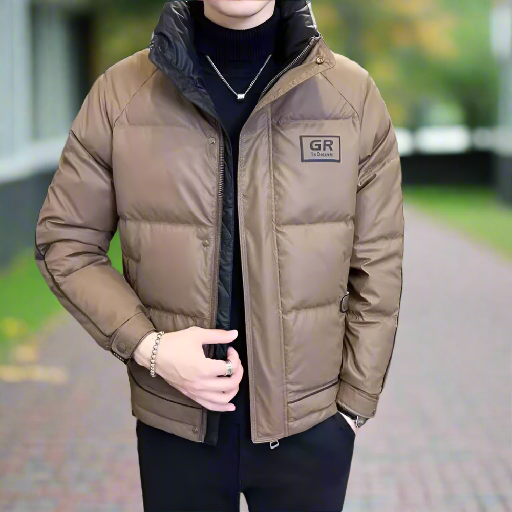 Men Jackets Mens High Collar Zipper Puffy Jacket ONFYMS250808J1K2-KHK-XS 119 $ Shop All Onetify Stew's Incense