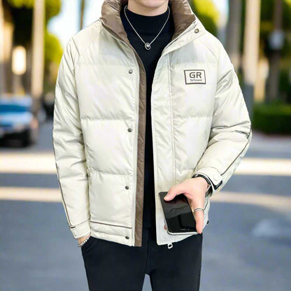 Men Jackets Mens High Collar Zipper Puffy Jacket ONFYMS250808J1K2-KHK-XS 119 $ Shop All Onetify Stew's Incense