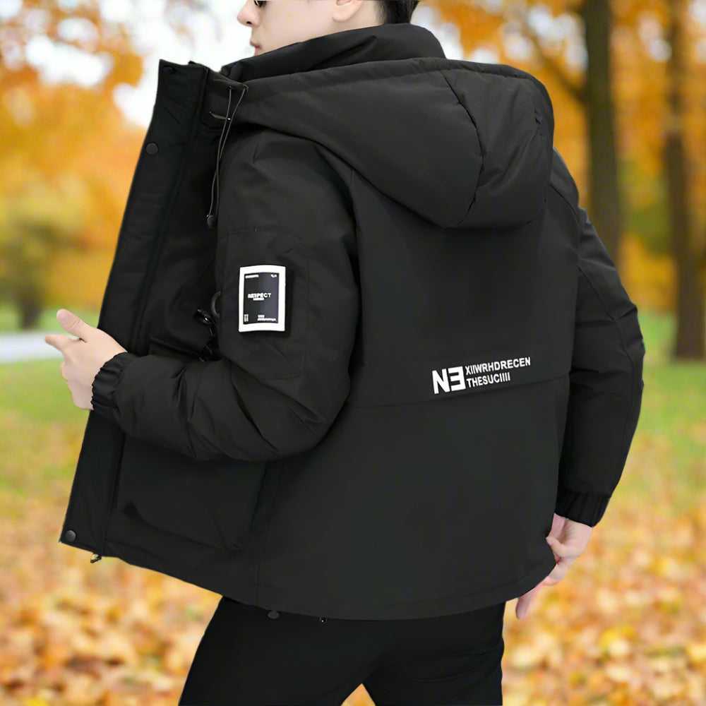 Men Jackets Mens High Collar Zipper Hooded Jacket ONFYMS250809A9B8-BRN-S 119 $ Shop All Onetify Stew's Incense