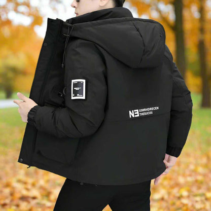 Men Jackets Mens High Collar Zipper Hooded Jacket ONFYMS250809A9B8-BRN-S 119 $ Shop All Onetify Stew's Incense