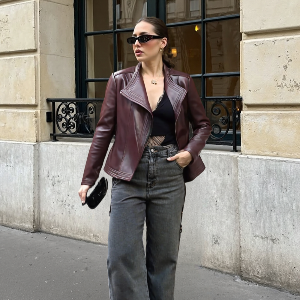 Women Jackets Women's Lapel Collar Vegan Leather Jacket ONFYWC250903E5F4-WIN-XS 99 $ Shop All Onetify Stew's Incense