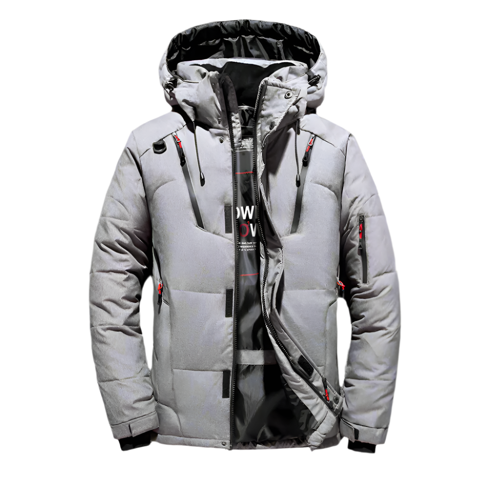 Men Jackets Mens High Collar Puffer Jacket With Removable Hood ONMC241021J9K1-GRN-S 136 $ Coats Onetify Stew's Incense
