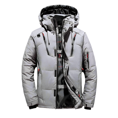 Men Jackets Mens High Collar Puffer Jacket With Removable Hood ONMC241021J9K1-GRN-S 136 $ Coats Onetify Stew's Incense