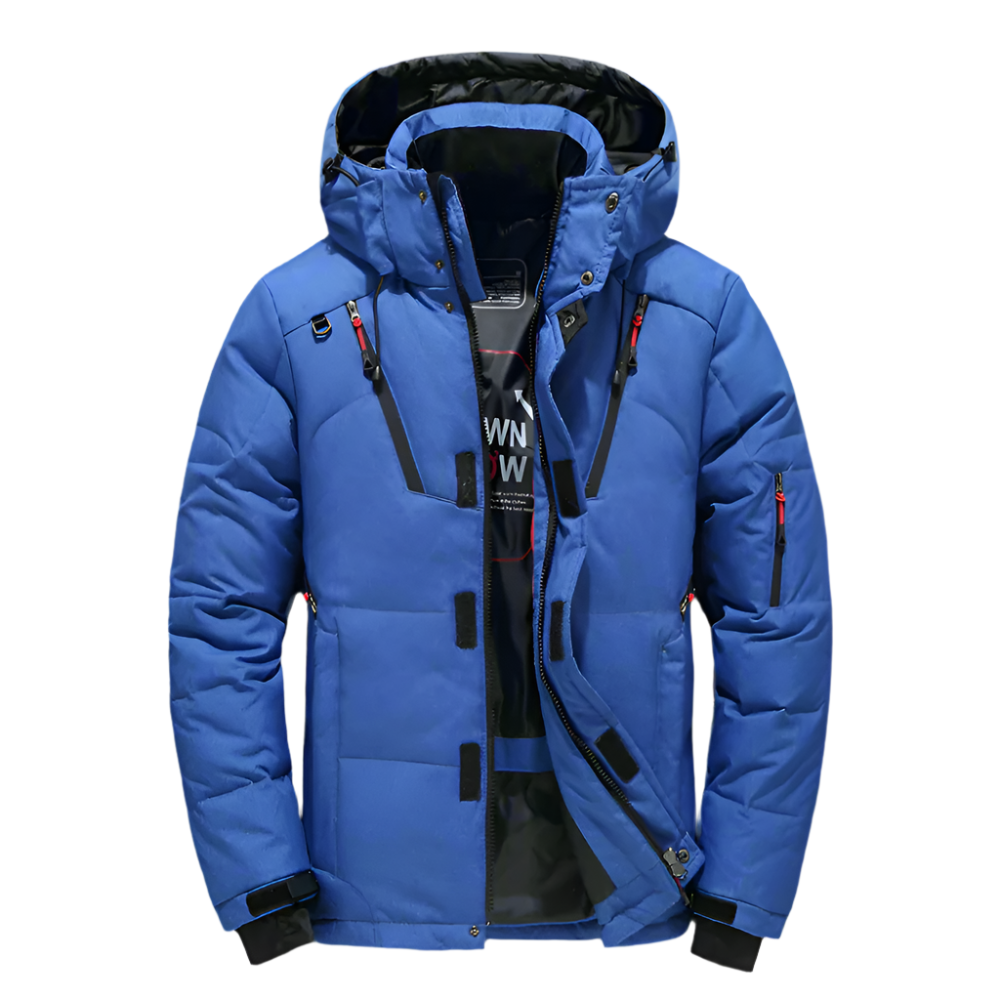 Men Jackets Mens High Collar Puffer Jacket With Removable Hood ONMC241021J9K1-GRN-S 136 $ Coats Onetify Stew's Incense