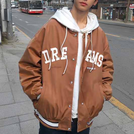 Men Jackets Mens Layered Look Baseball Jacket With Hood ONMC241022N4O5-BLK-S 89 $ Coats Onetify Stew's Incense